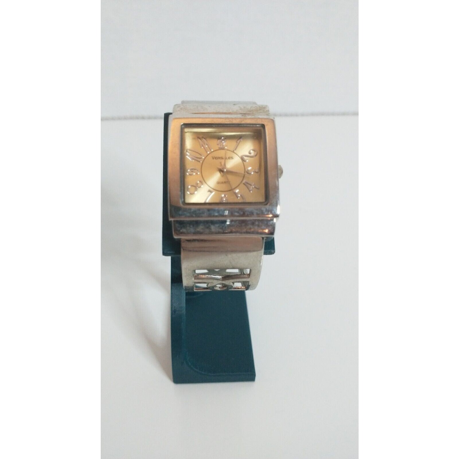 Womens Silver Tone Versales Watch Bracelet Style